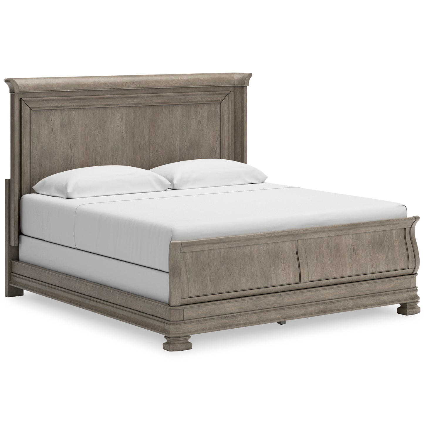 LEXORNE SLEIGH BED - GRAY