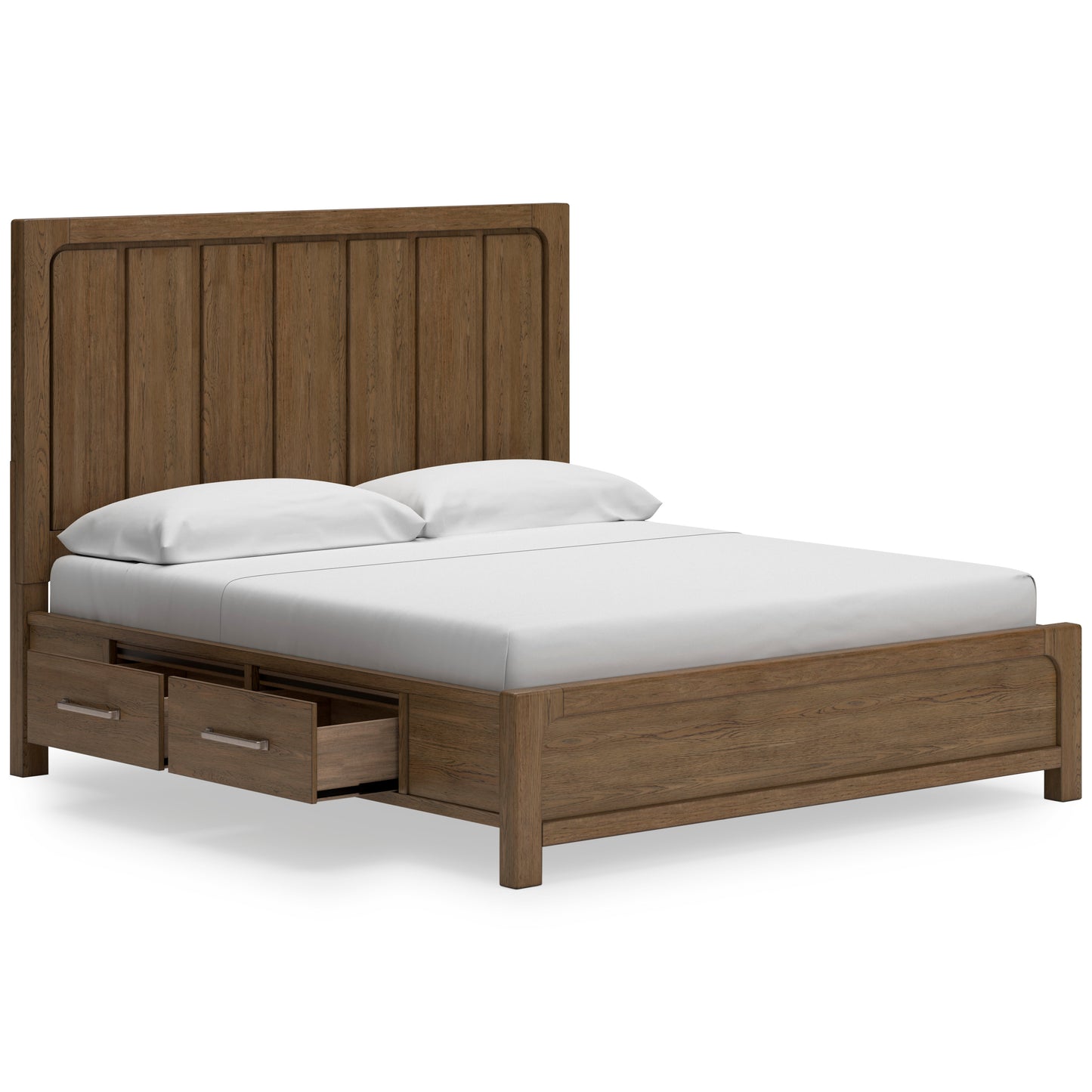 CABALYNN STORAGE BED - LIGHT BROWN