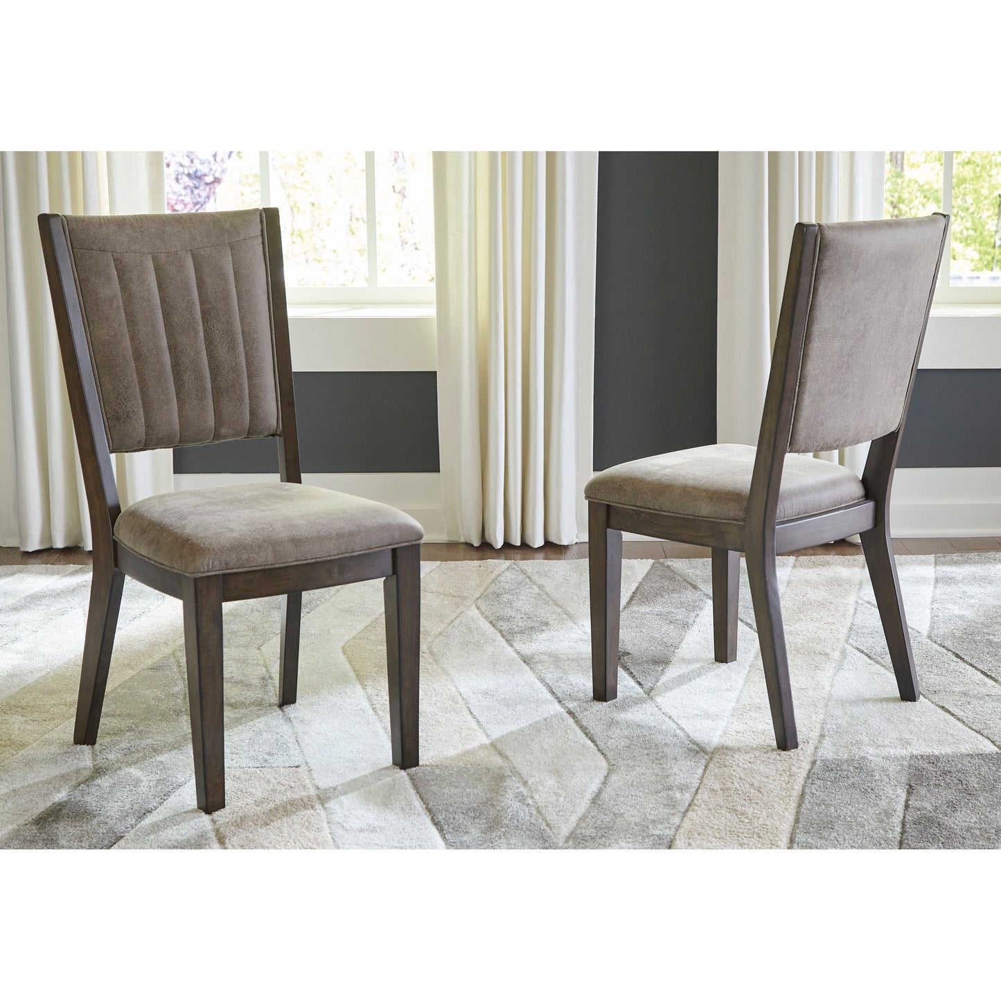 WITTLAND DINING CHAIR - DARK BROWN