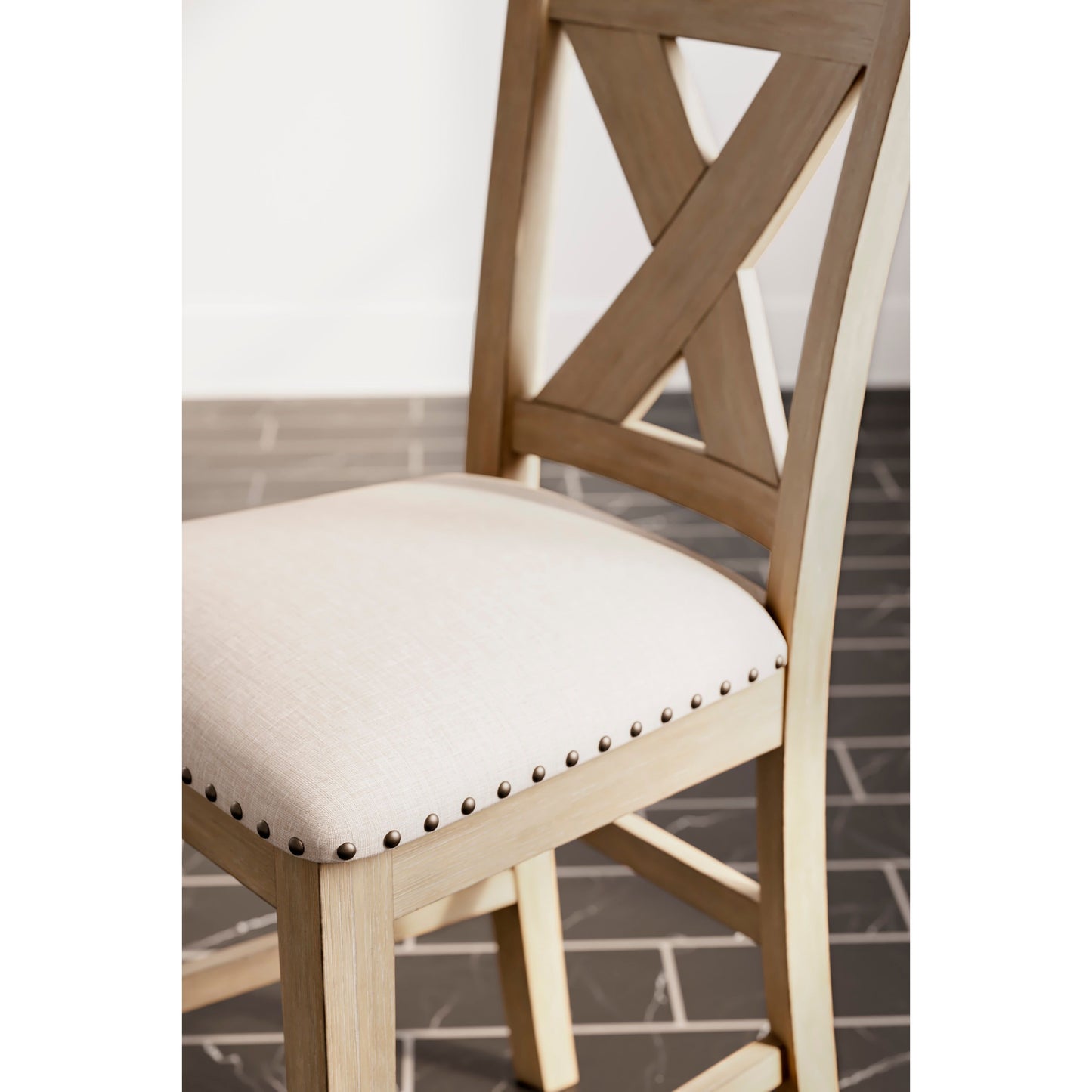 SANBRIAR DINING SET - TABLE & 6 CHAIRS