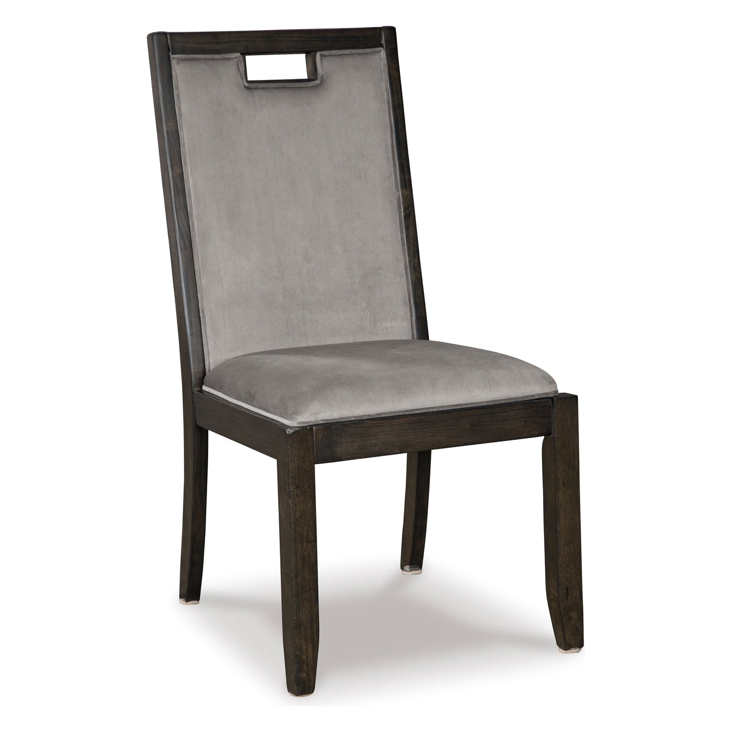 HYNDELL DINING CHAIR - GRAY/DARK BROWN