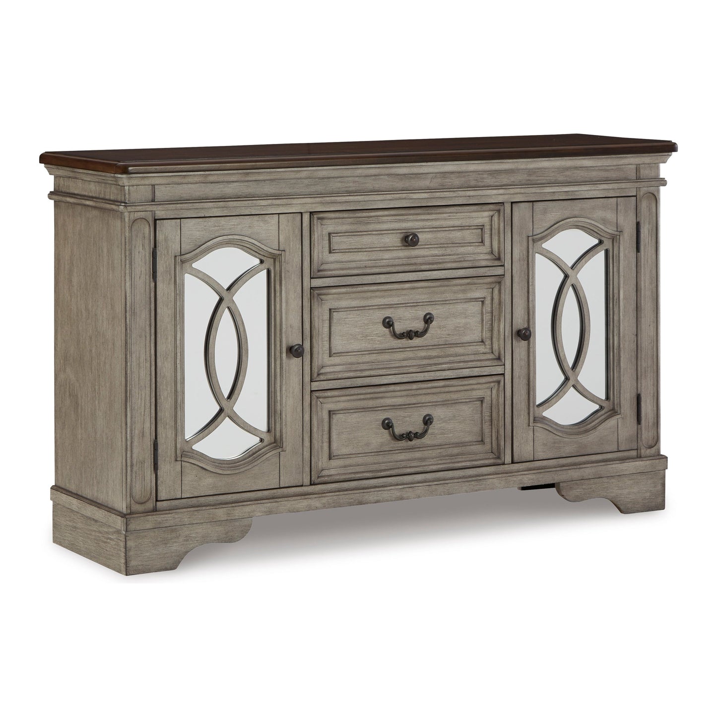LODENBAY SERVER - ANTIQUE GRAY