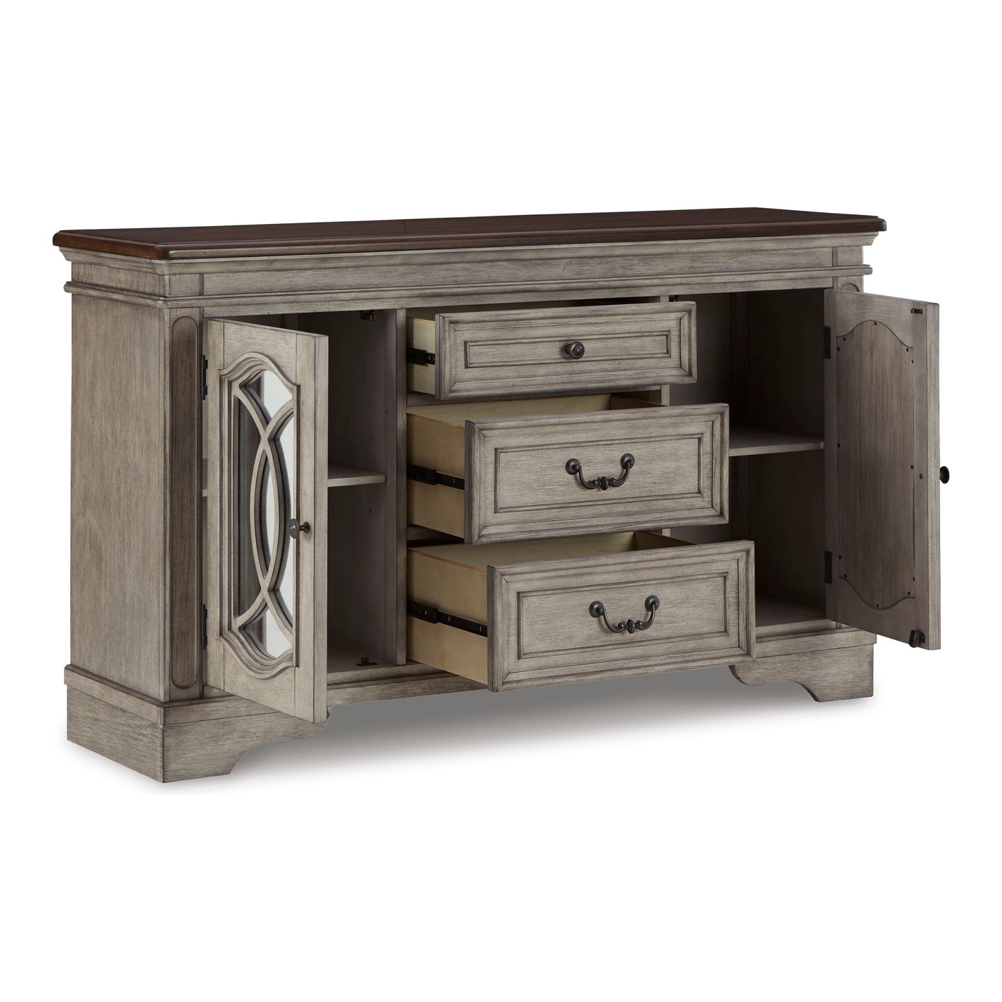 LODENBAY SERVER - ANTIQUE GRAY
