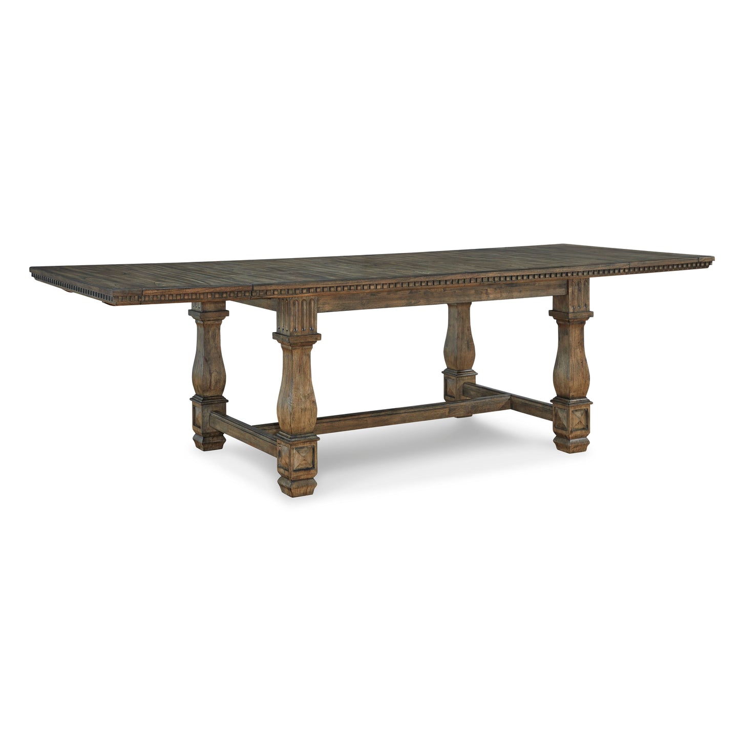 MARKENBURG EXTENSION DINING TABLE - BROWN