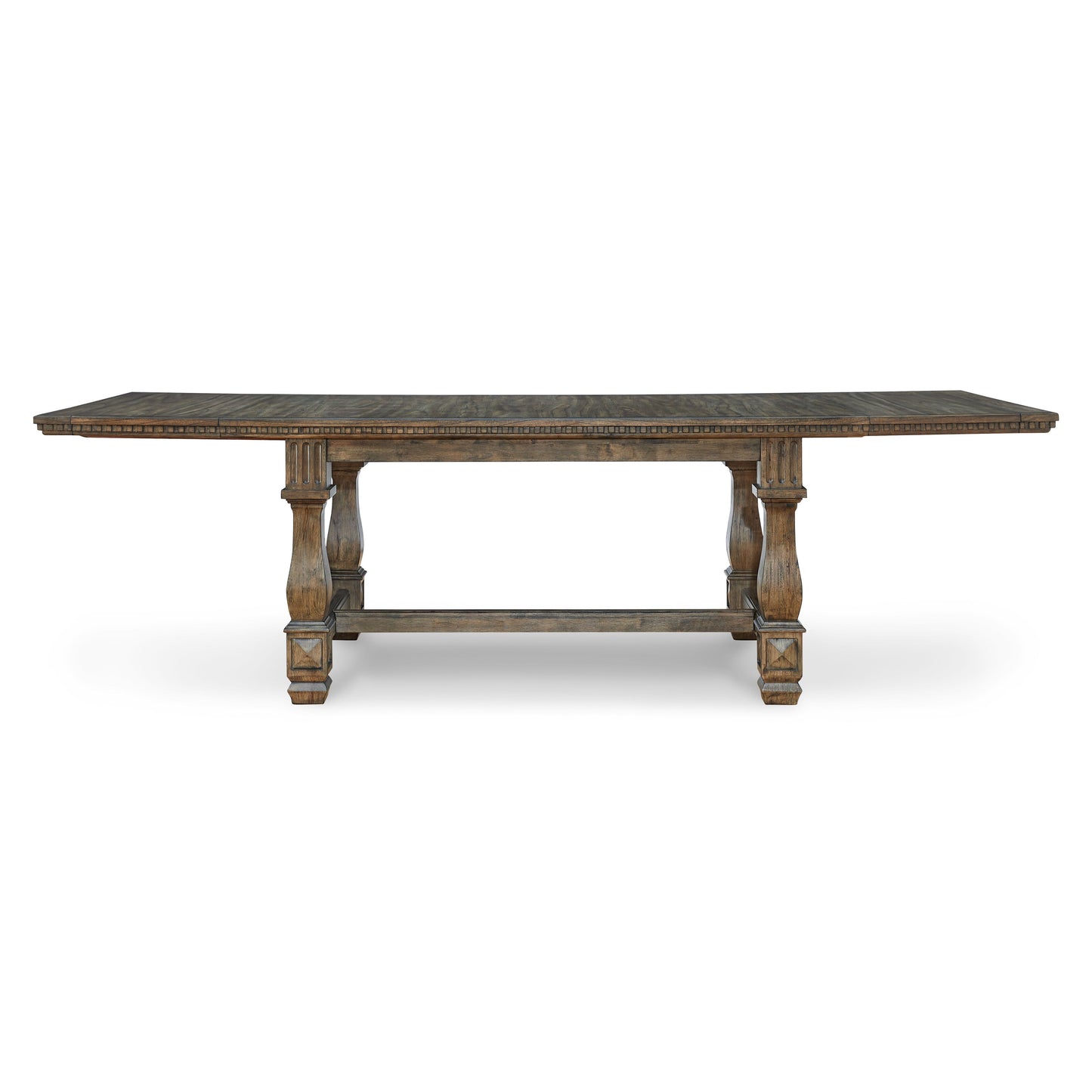 MARKENBURG EXTENSION DINING TABLE - BROWN