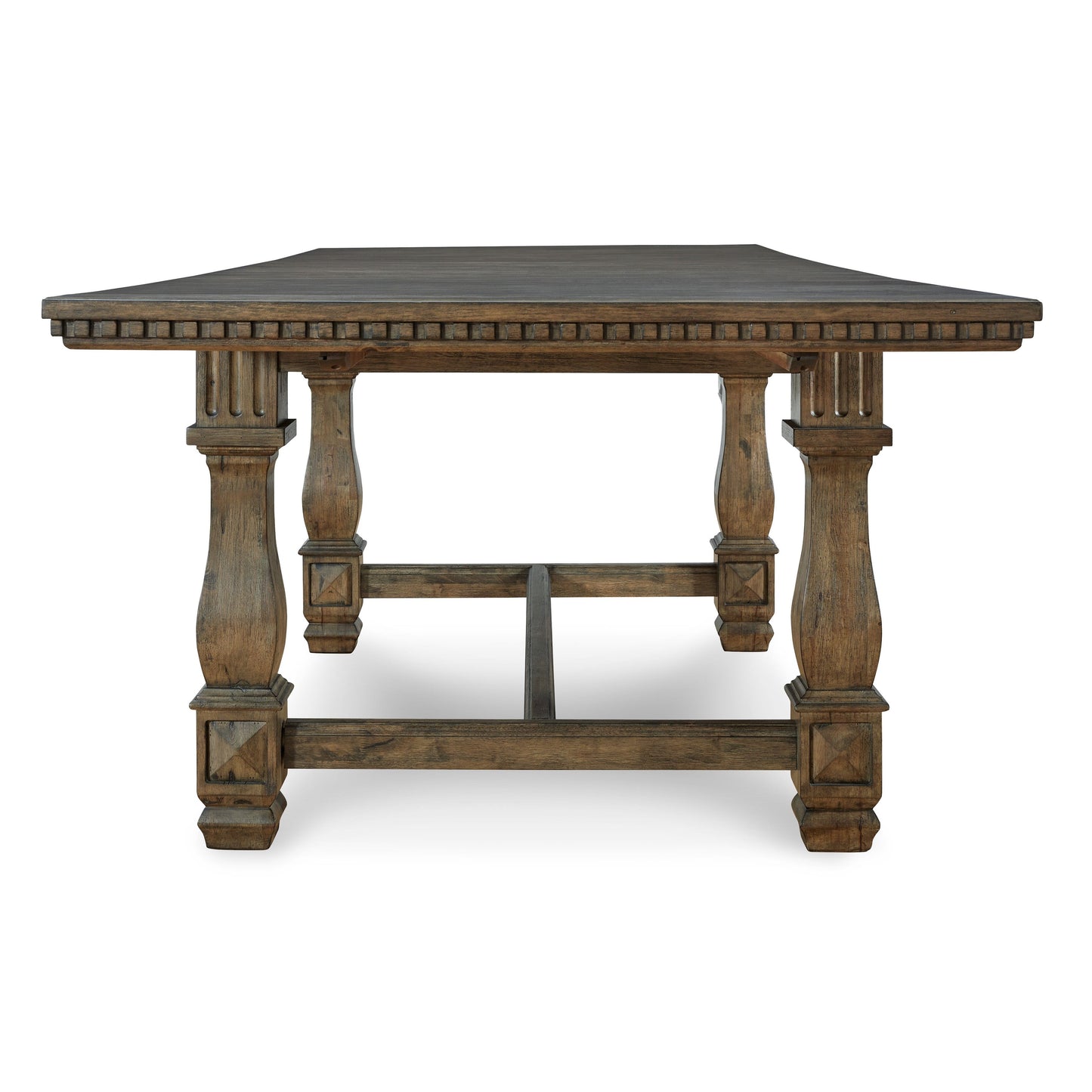 MARKENBURG EXTENSION DINING TABLE - BROWN