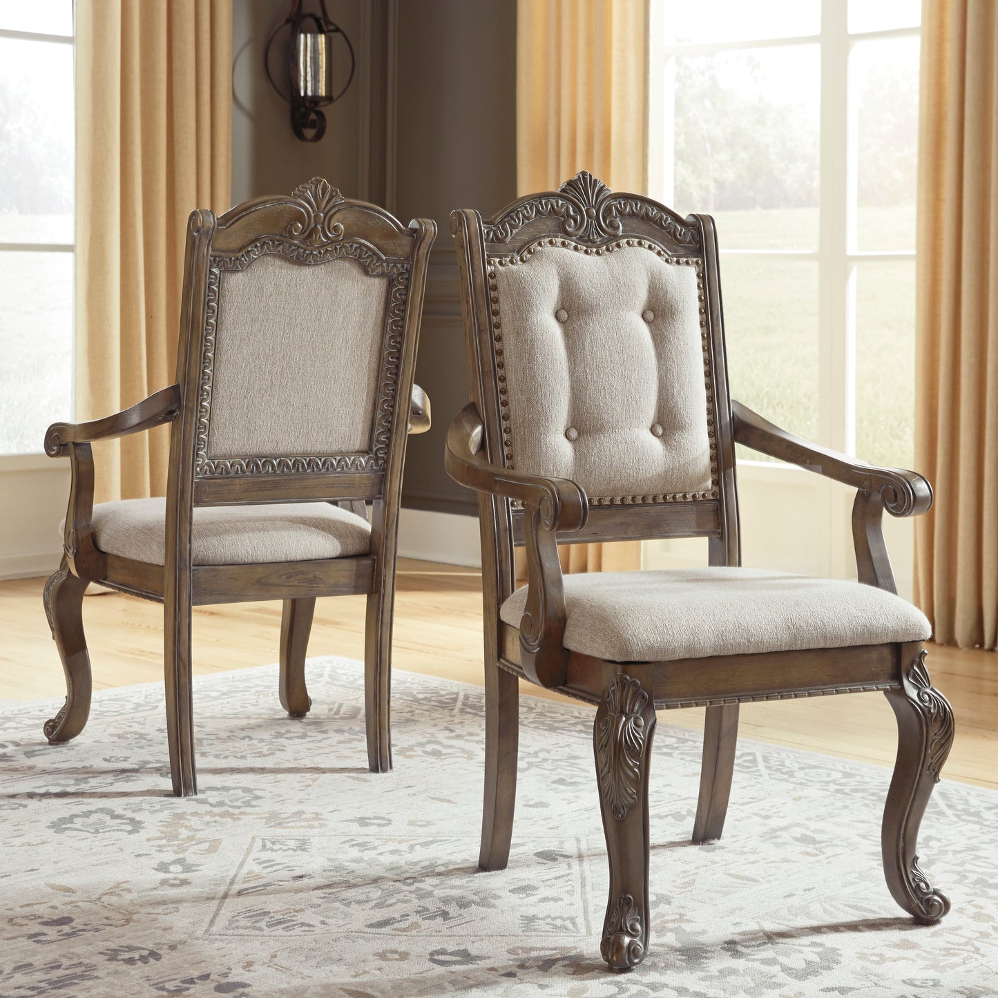 CHARMOND DINING CHAIR - BROWN