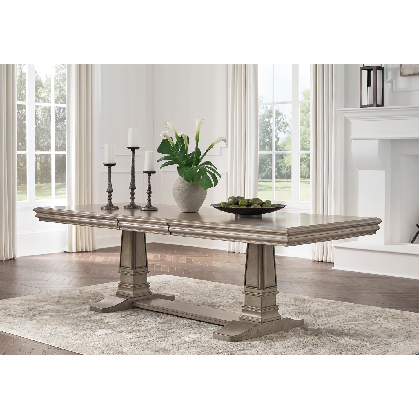 LEXORNE DINING EXTENSION TABLE - GRAY
