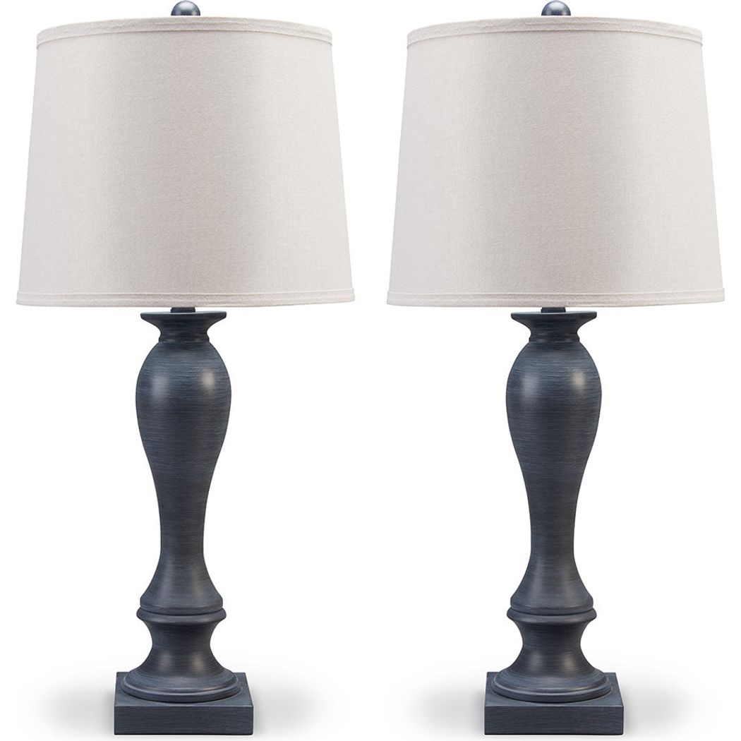 SAMLAND TABLE LAMP (SET OF 2) - GRAY BLUE