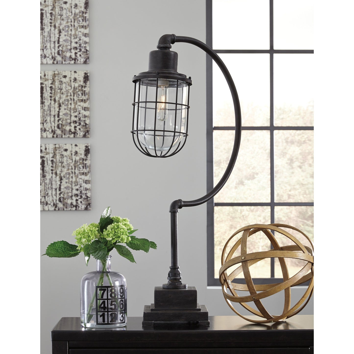 JAE DESK LAMP - ANTIQUE BLACK