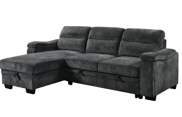 Savio Sleeper Sectional - Grey