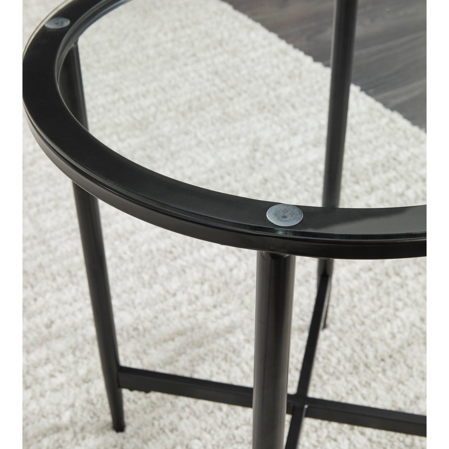 STETZER COFFEE TABLE SET (SET OF 3) - BLACK