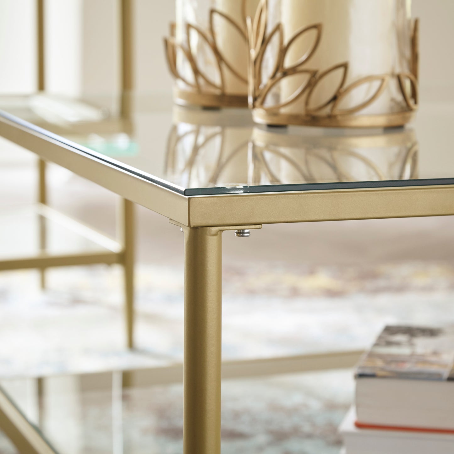 ZERIKA TABLE (SET OF 3) - GOLD FINISH