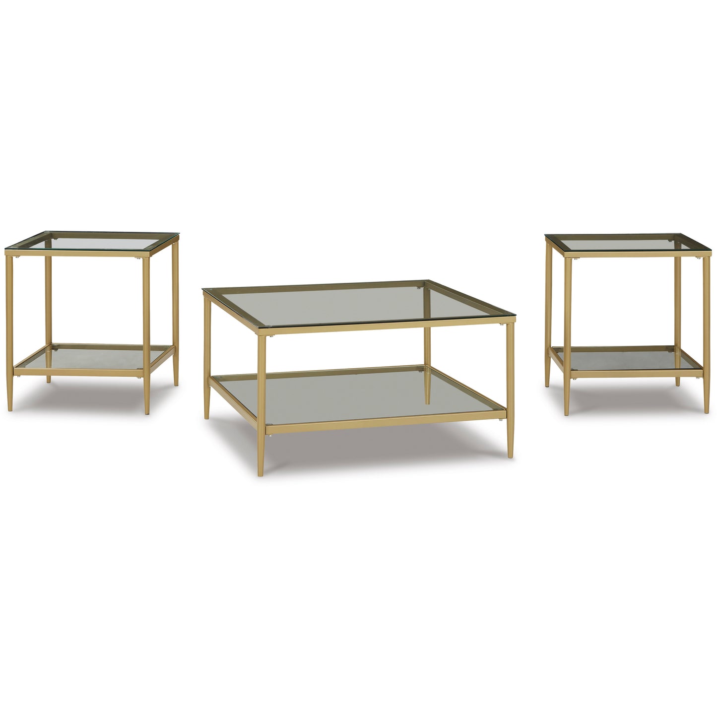 ZERIKA TABLE (SET OF 3) - GOLD FINISH