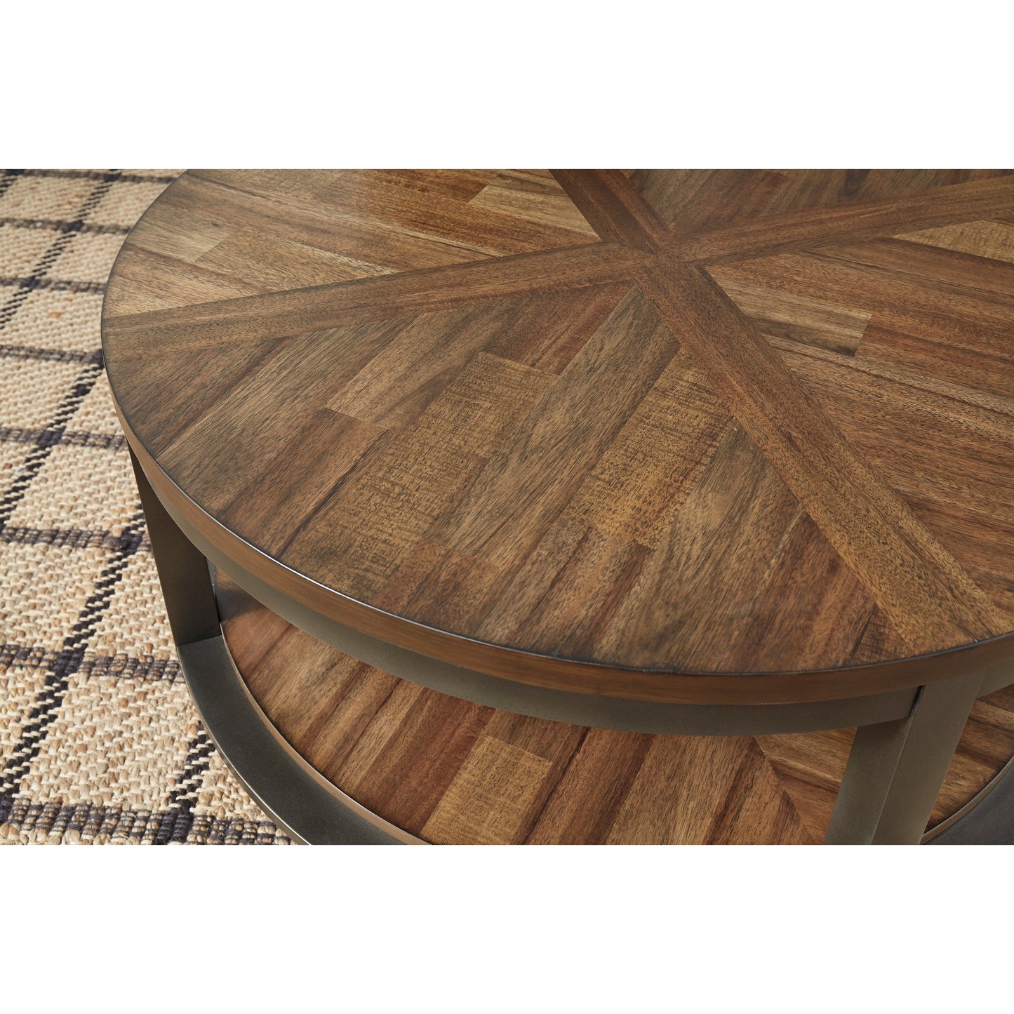 ROYBECK TABLE (SET OF 3) - LIGHT BROWN/BRONZE