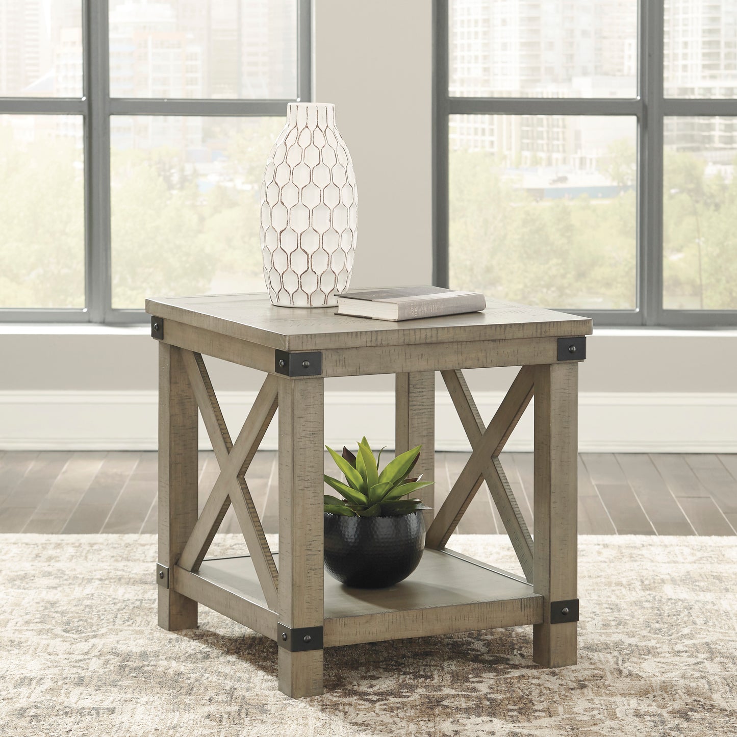 ALDWIN END TABLE - GRAY