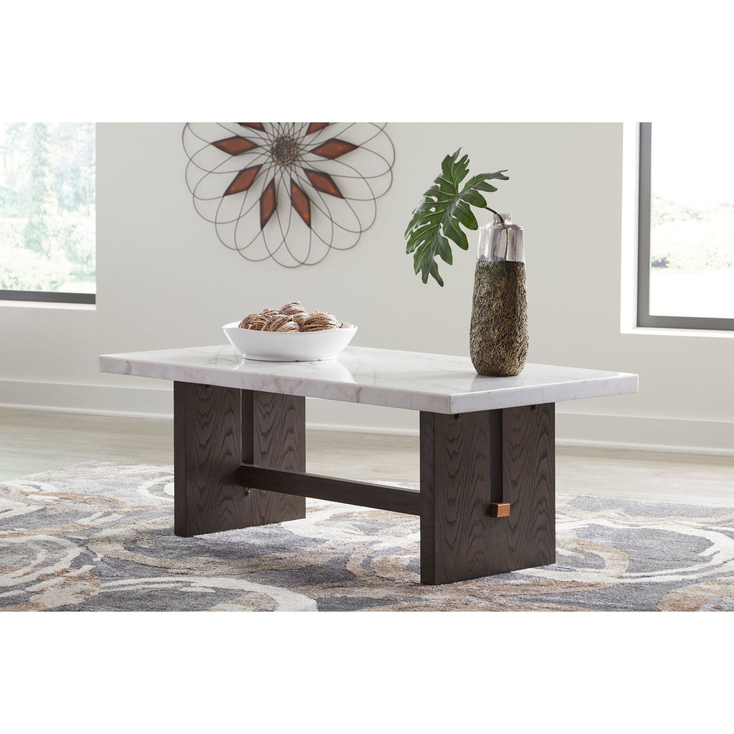 BURKHAUS COFFEE TABLE - BROWN
