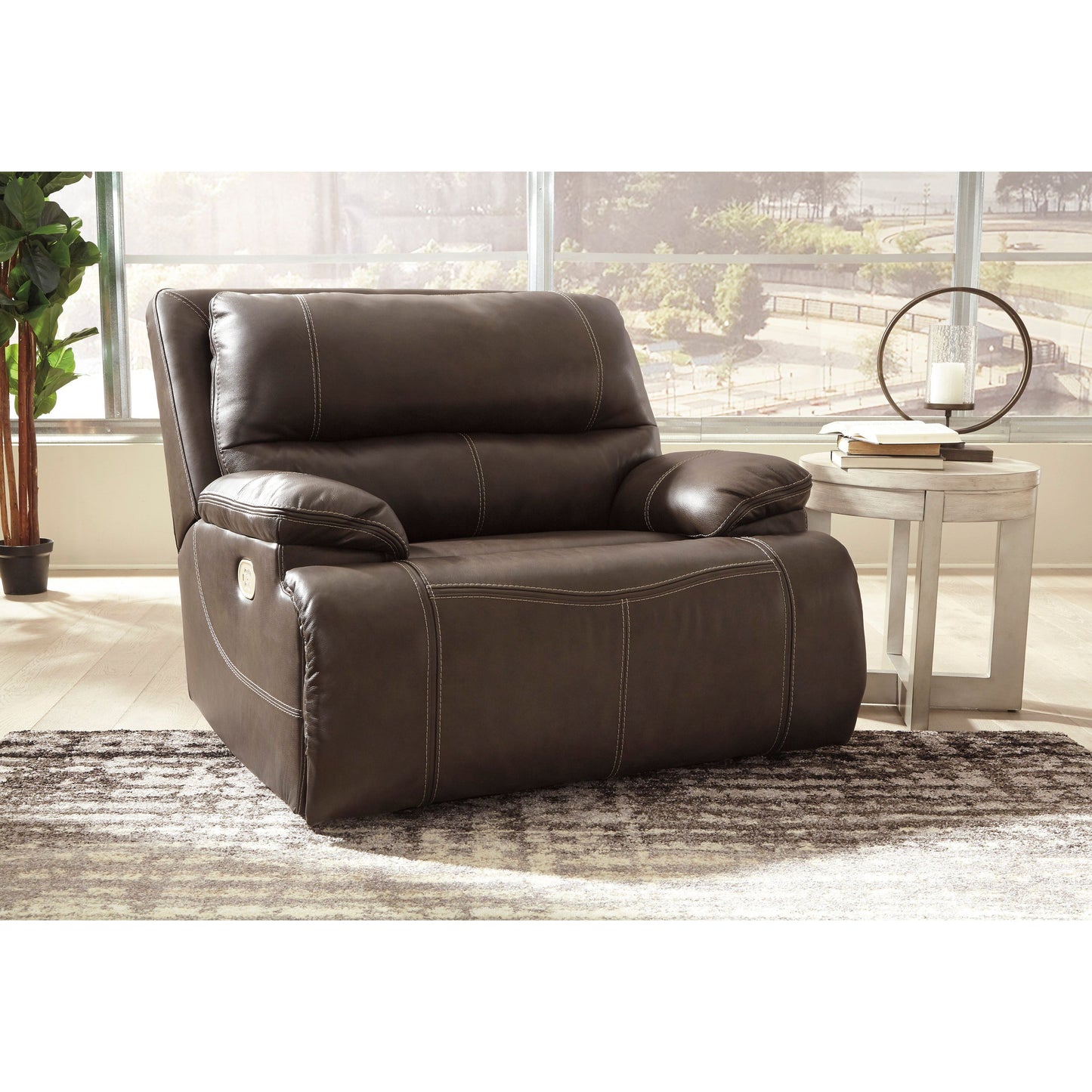 RICMEN OVERSIZED POWER RECLINER - CHOCOLATE