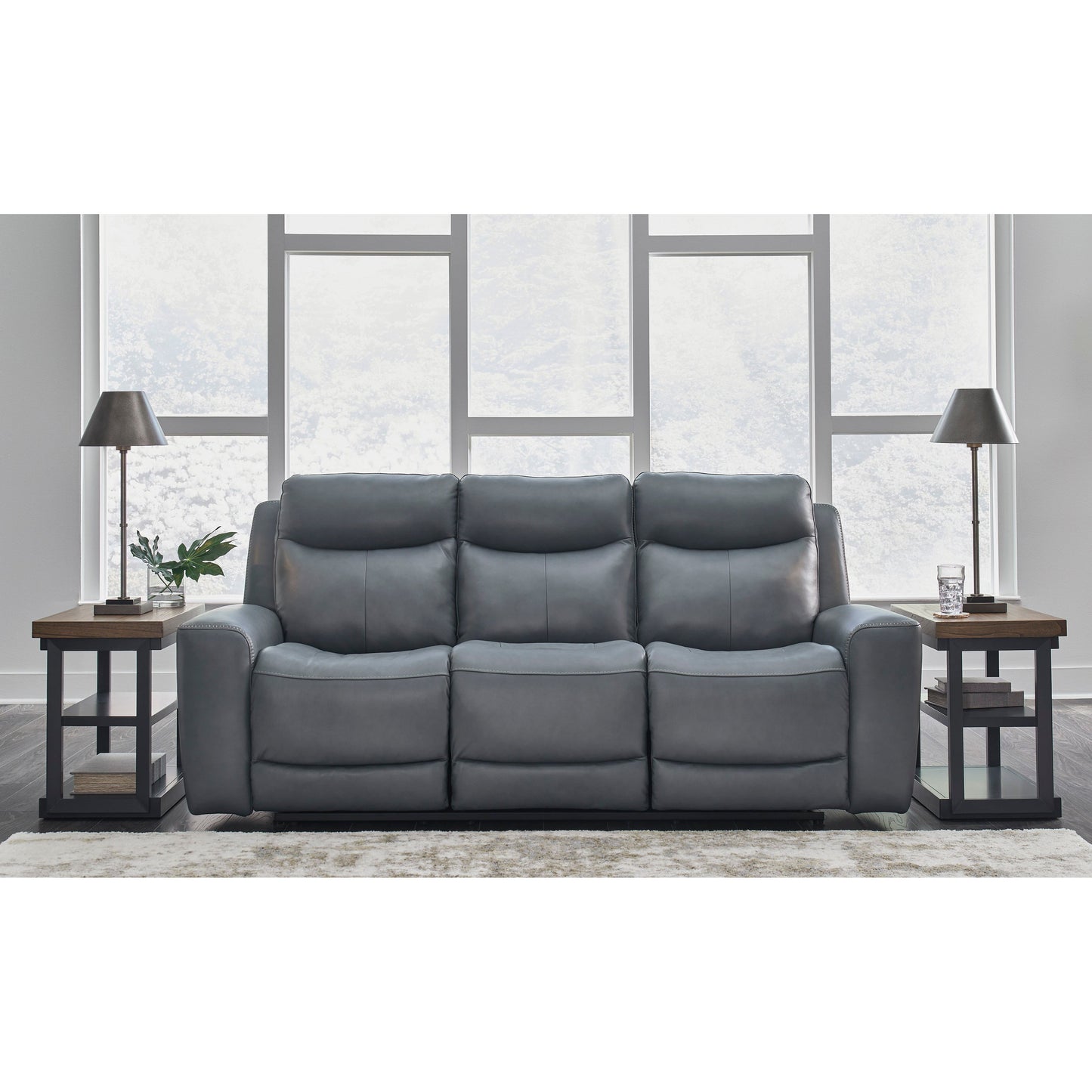MINDANAO POWER RECLINING SOFA - STEEL