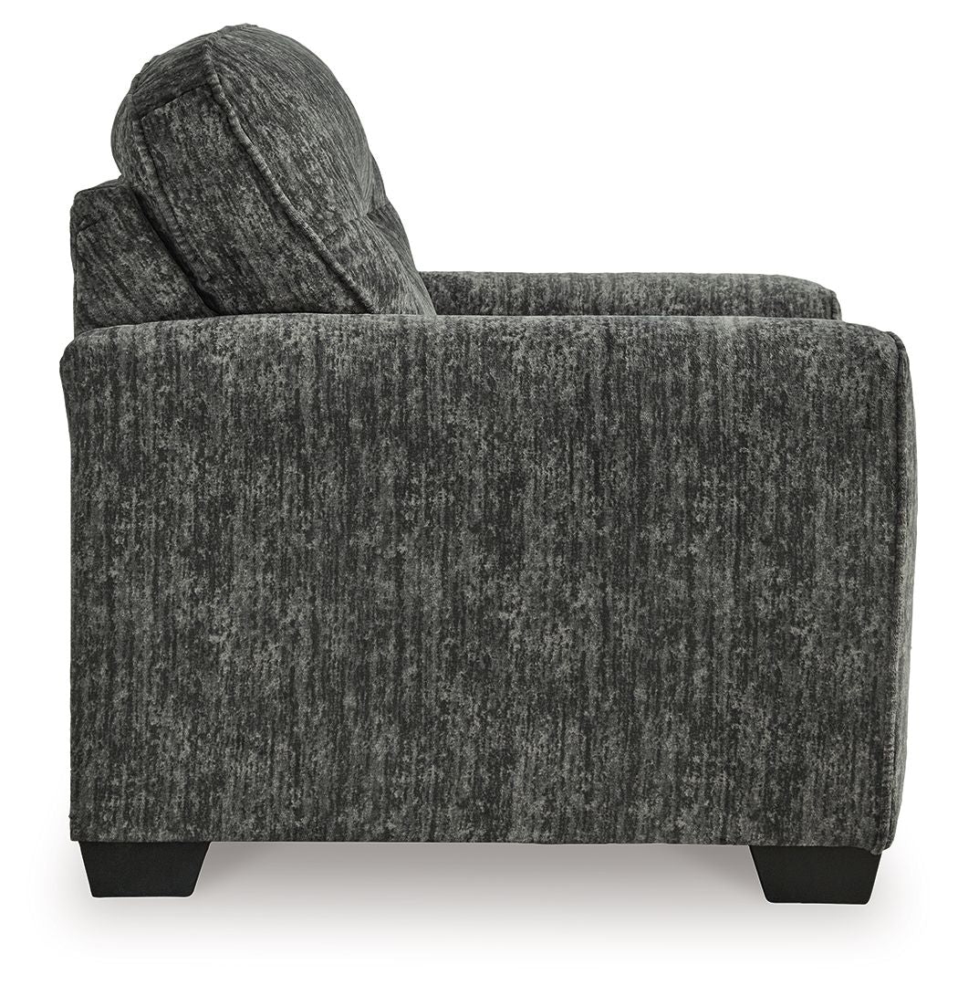 Lonoke - Chair And A Half - Gunmetal - Fraser Furniture & Mattresses