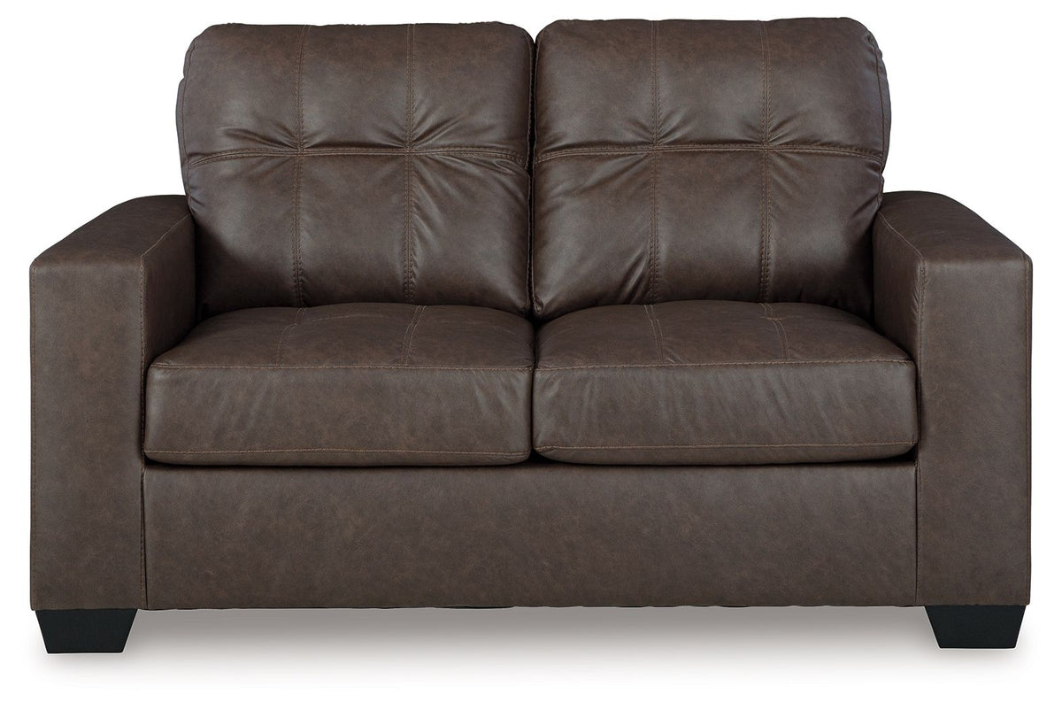 Barlin Mills - Loveseat - Umber - Fraser Furniture & Mattresses
