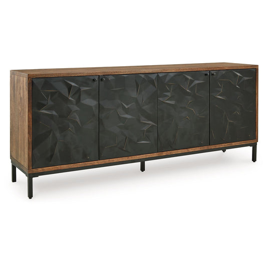 Dorannby - Black / Brown - Accent Cabinet