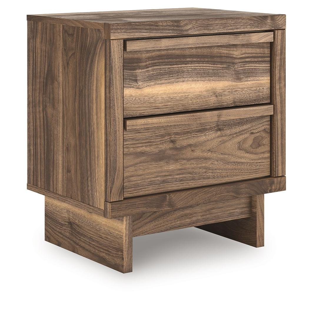 Chirason - Brown - Two Drawer Night Stand