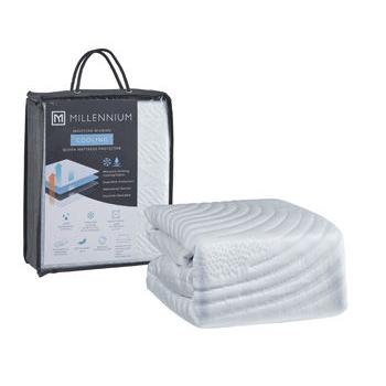 Extra Cooling Protector - White - Queen Mattress Protector (Set of 4)