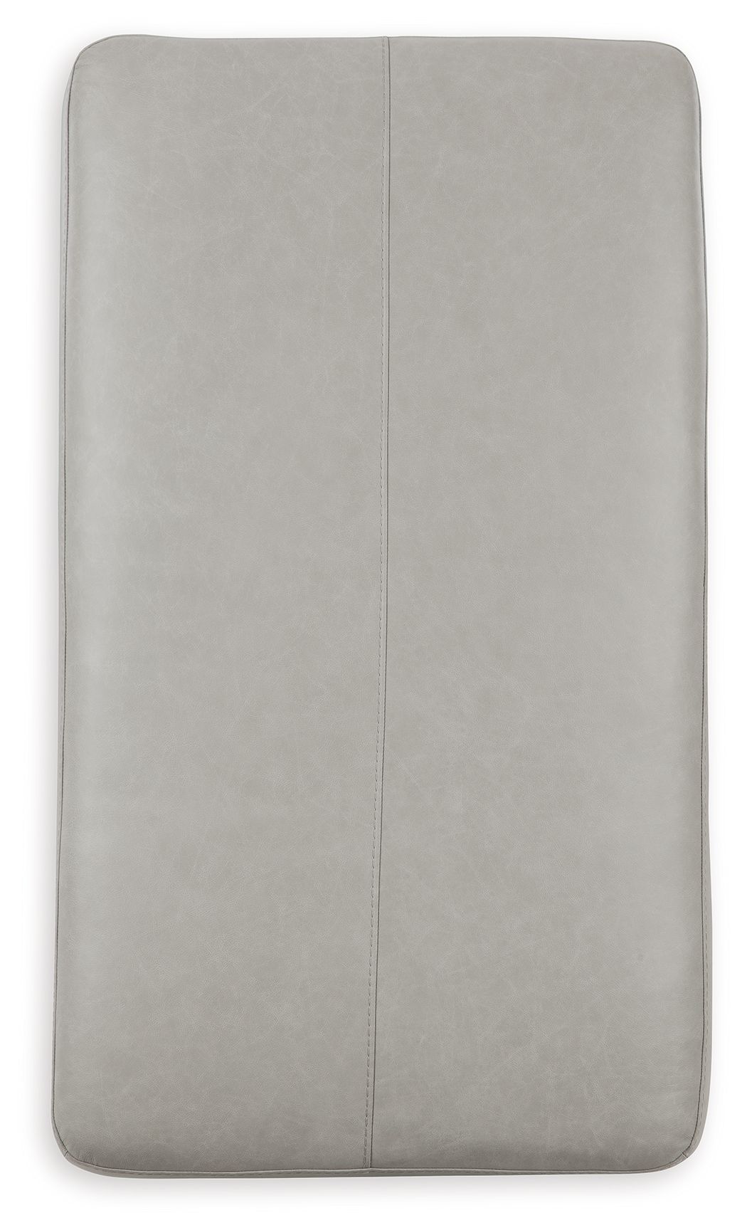 Amiata - Glacier - Oversized Accent Ottoman - Leather Match