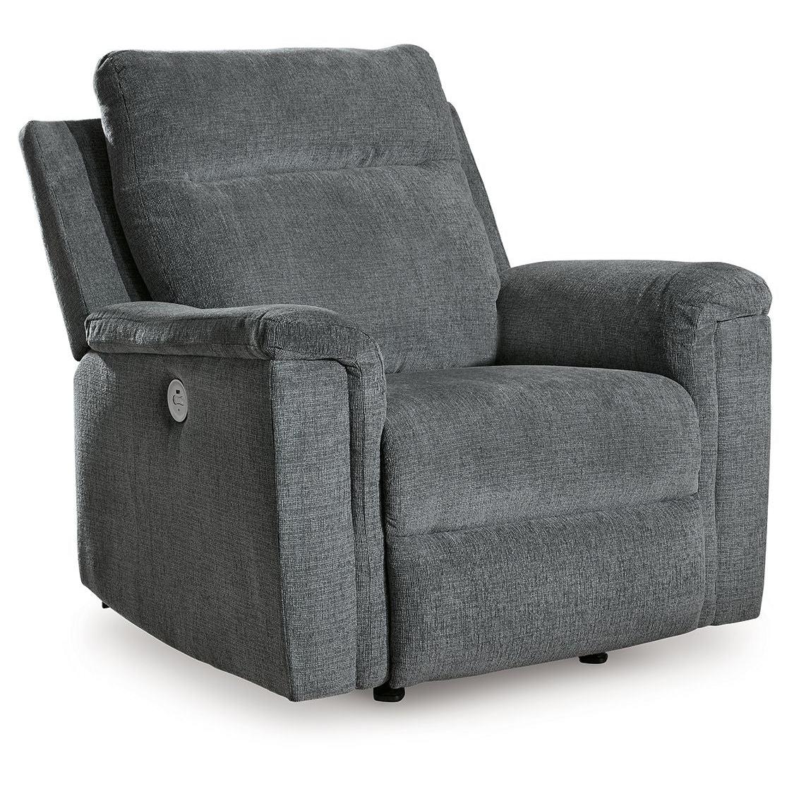 Barnsana - Gravel - Power Rocker Recliner - Fabric
