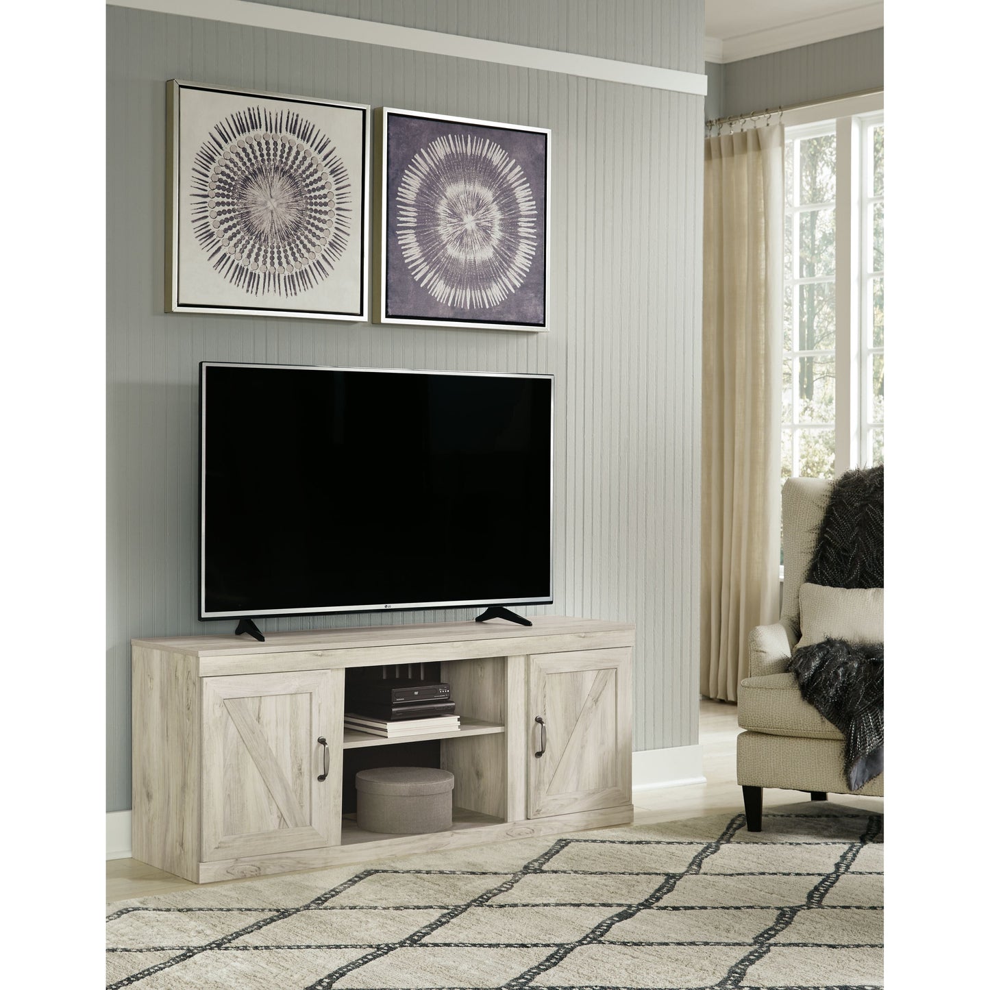 Bellaby - TV Stand W/Fireplace Option