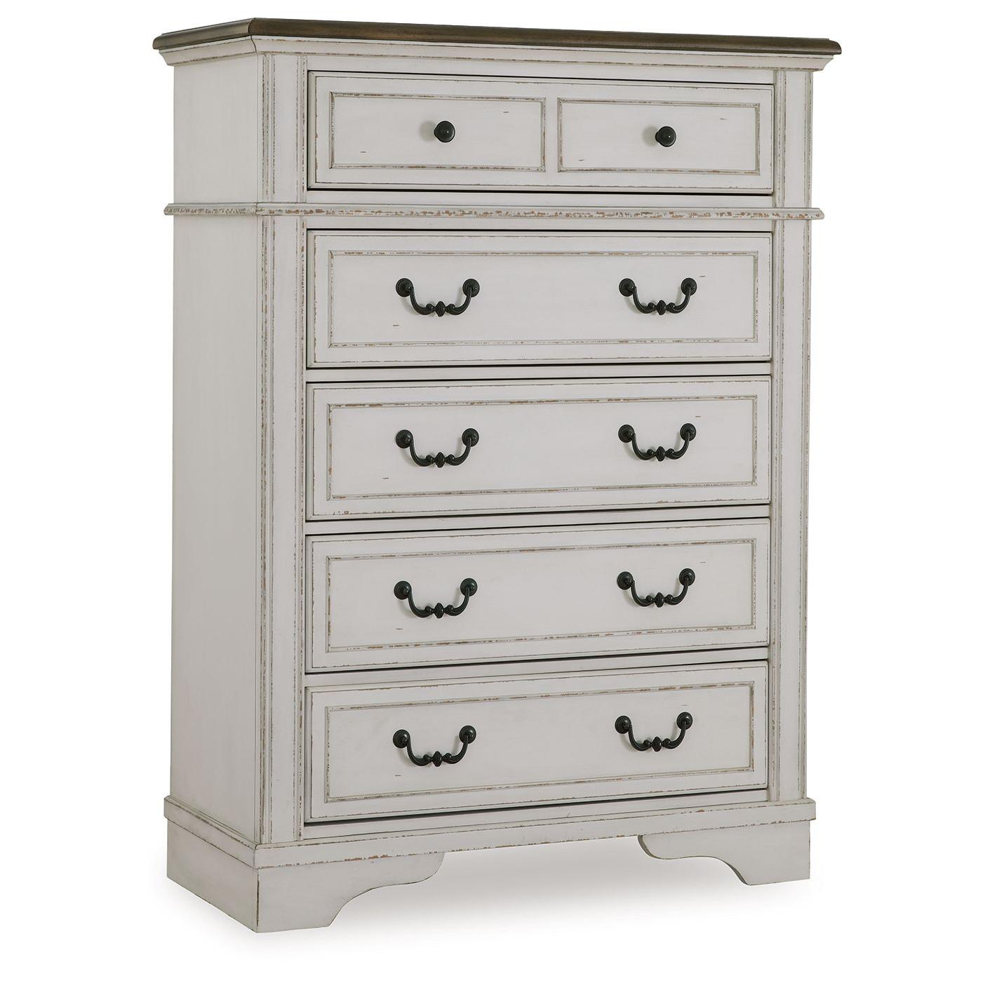 Moraway - Two-tone - Five Drawer Chest