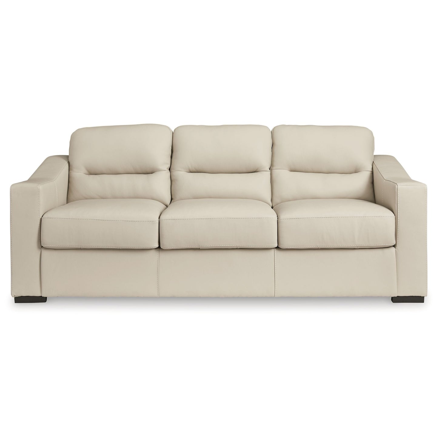 Treasure Trove - Almond - Sofa - Leather Match
