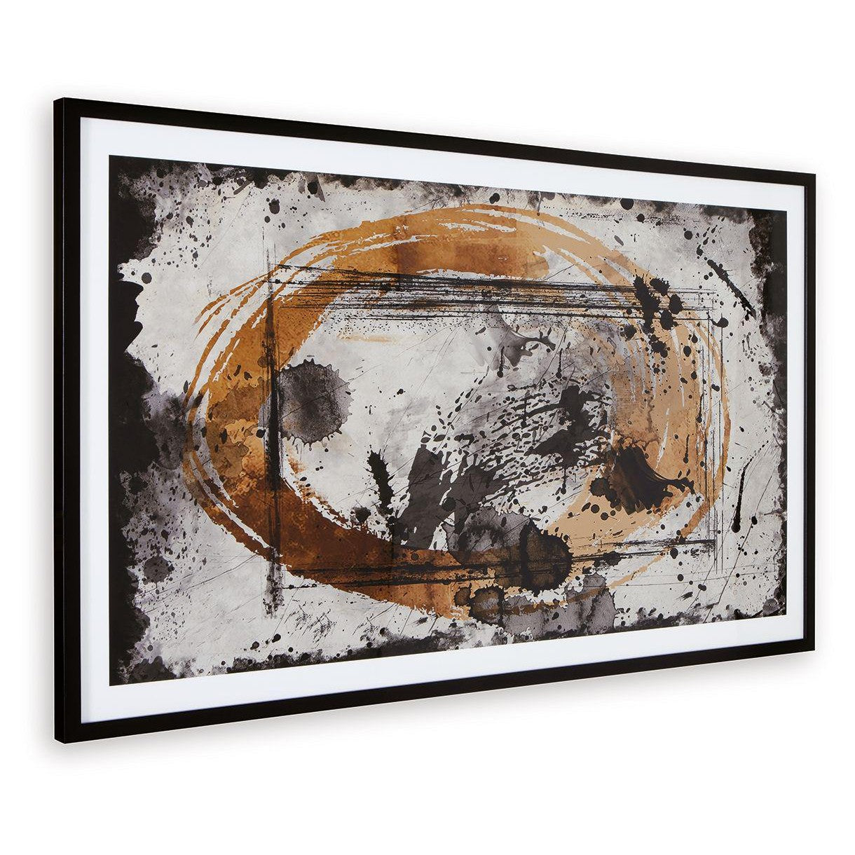 Clefting - Black / Caramel / Tan - Wall Art