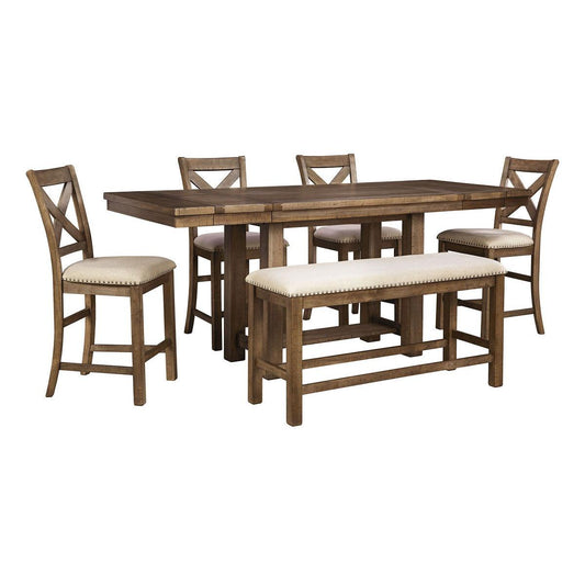 Moriville - Rectangular Dining Table Set - Counter Height