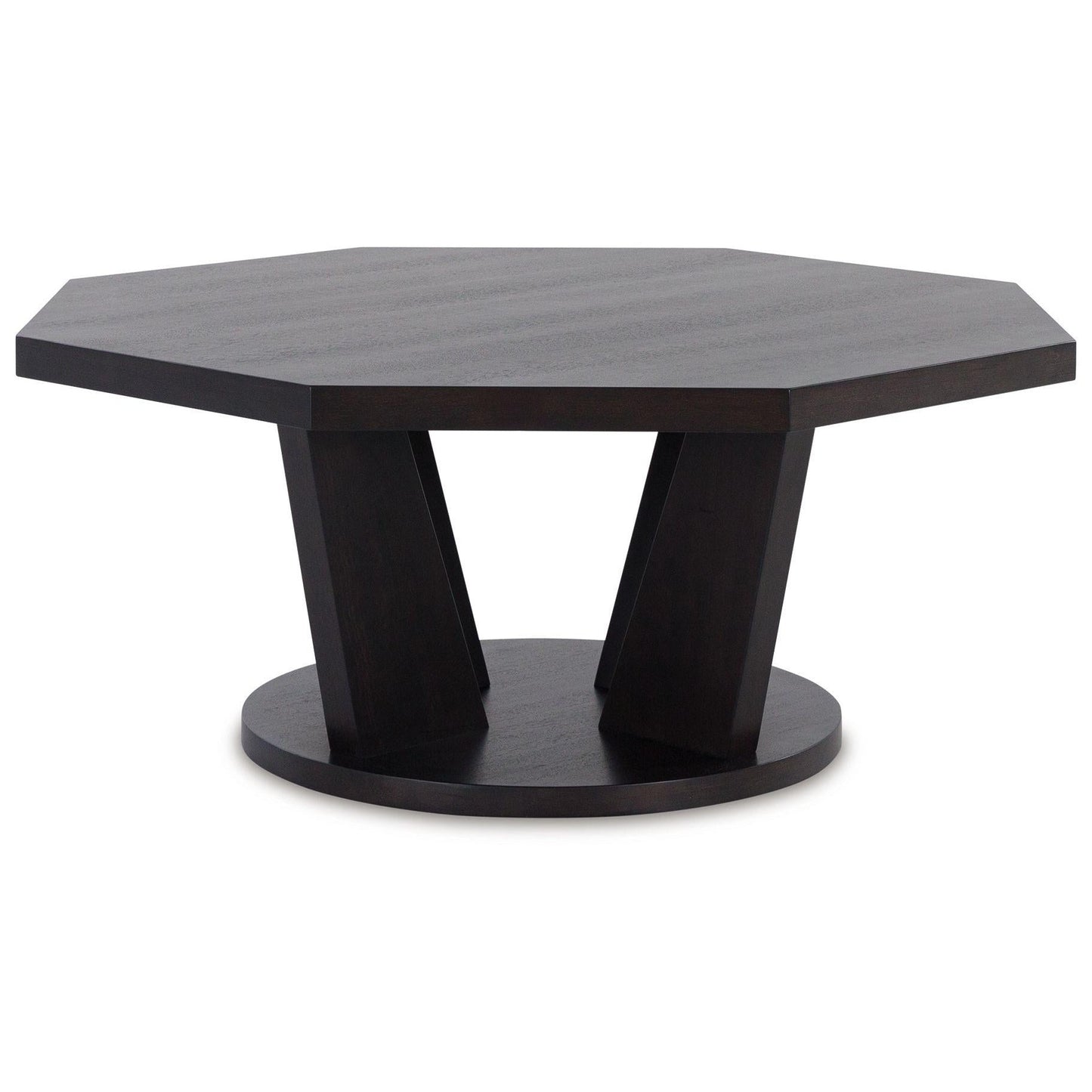 Chasinfield - Dark Brown - Octagon Coffee Table