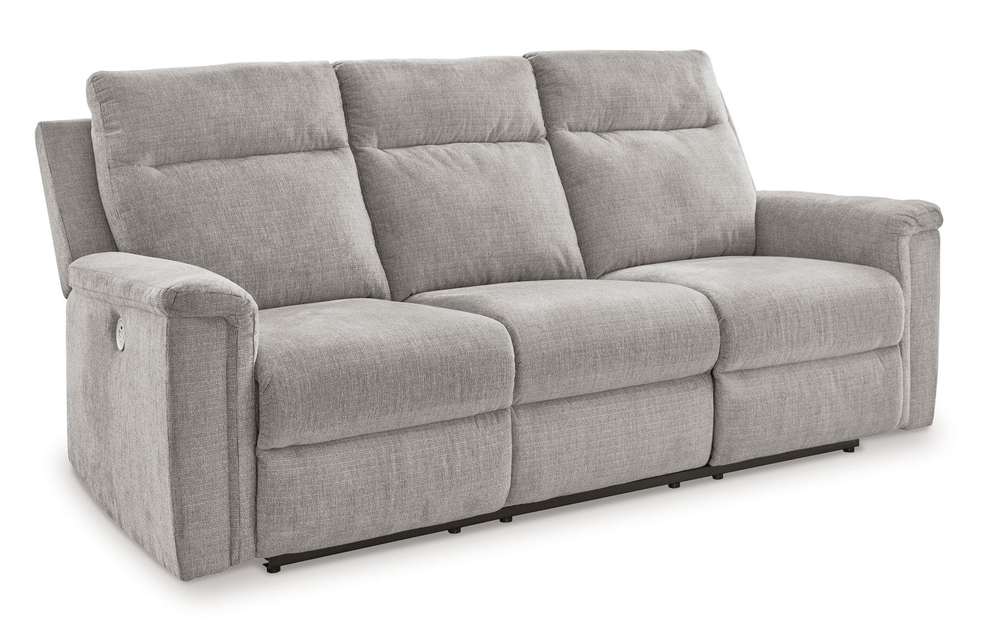 Barnsana - Power Reclining Sofa - Fabric - Ash