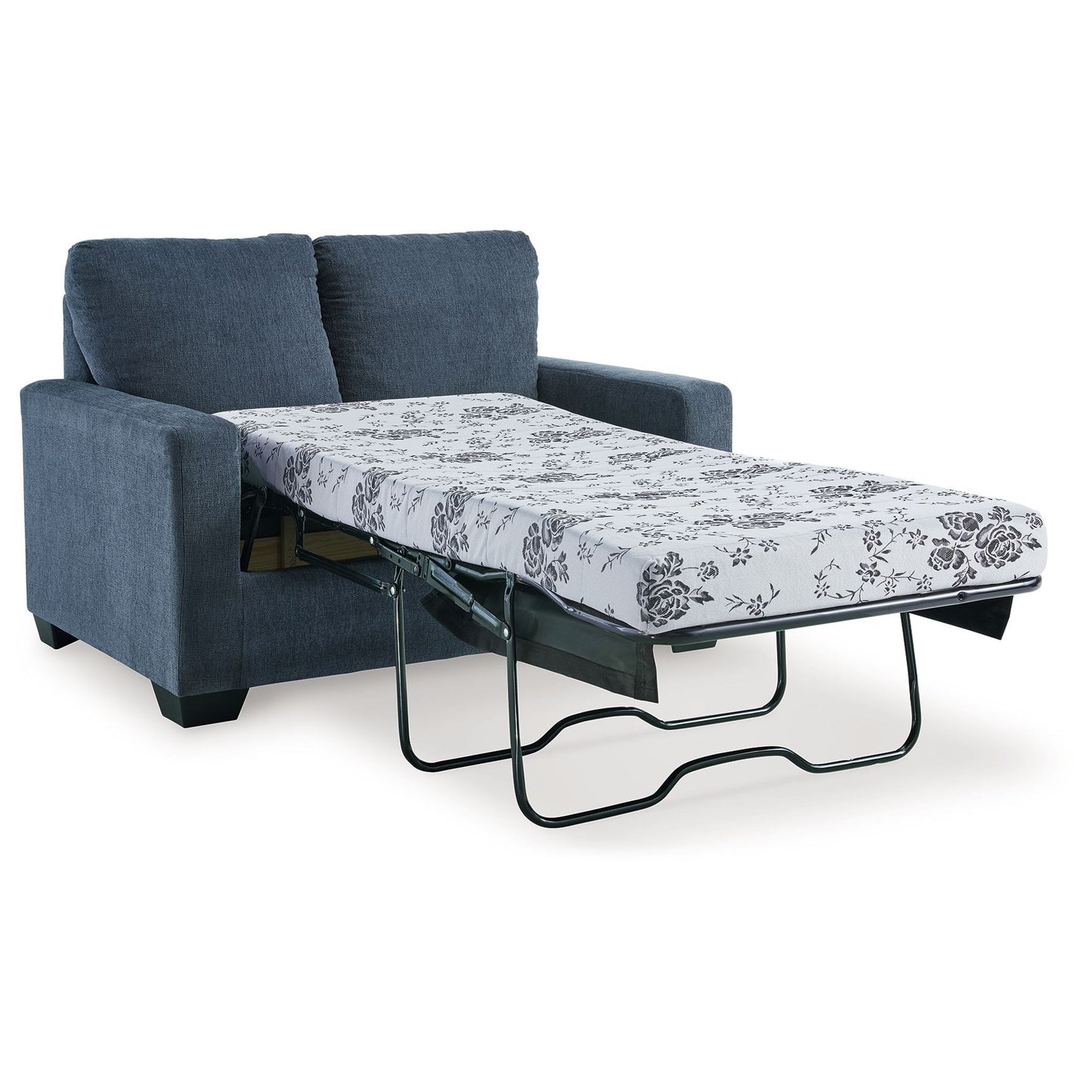 Rannis - Navy - Twin Sofa Sleeper - Fabric