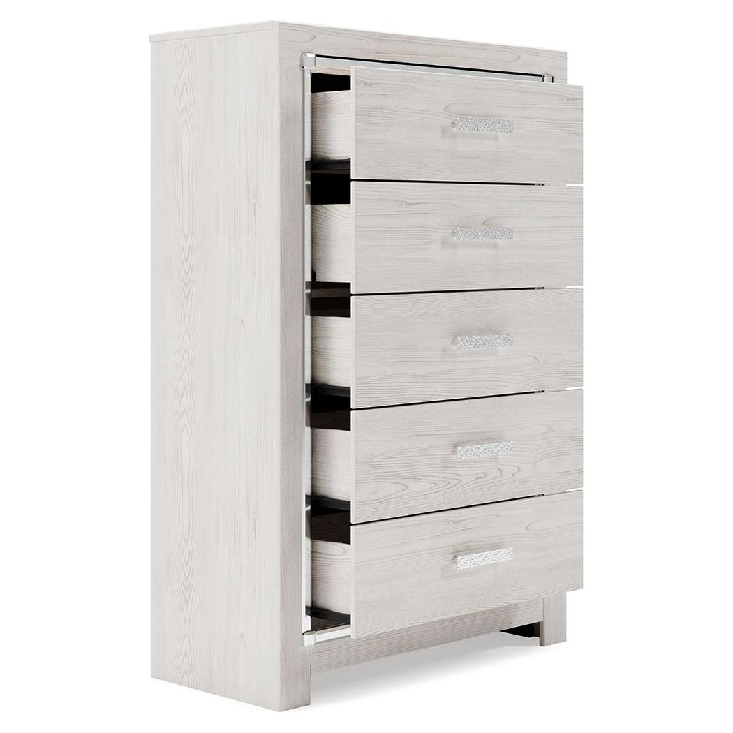 Altyra - White - Five Drawer Chest