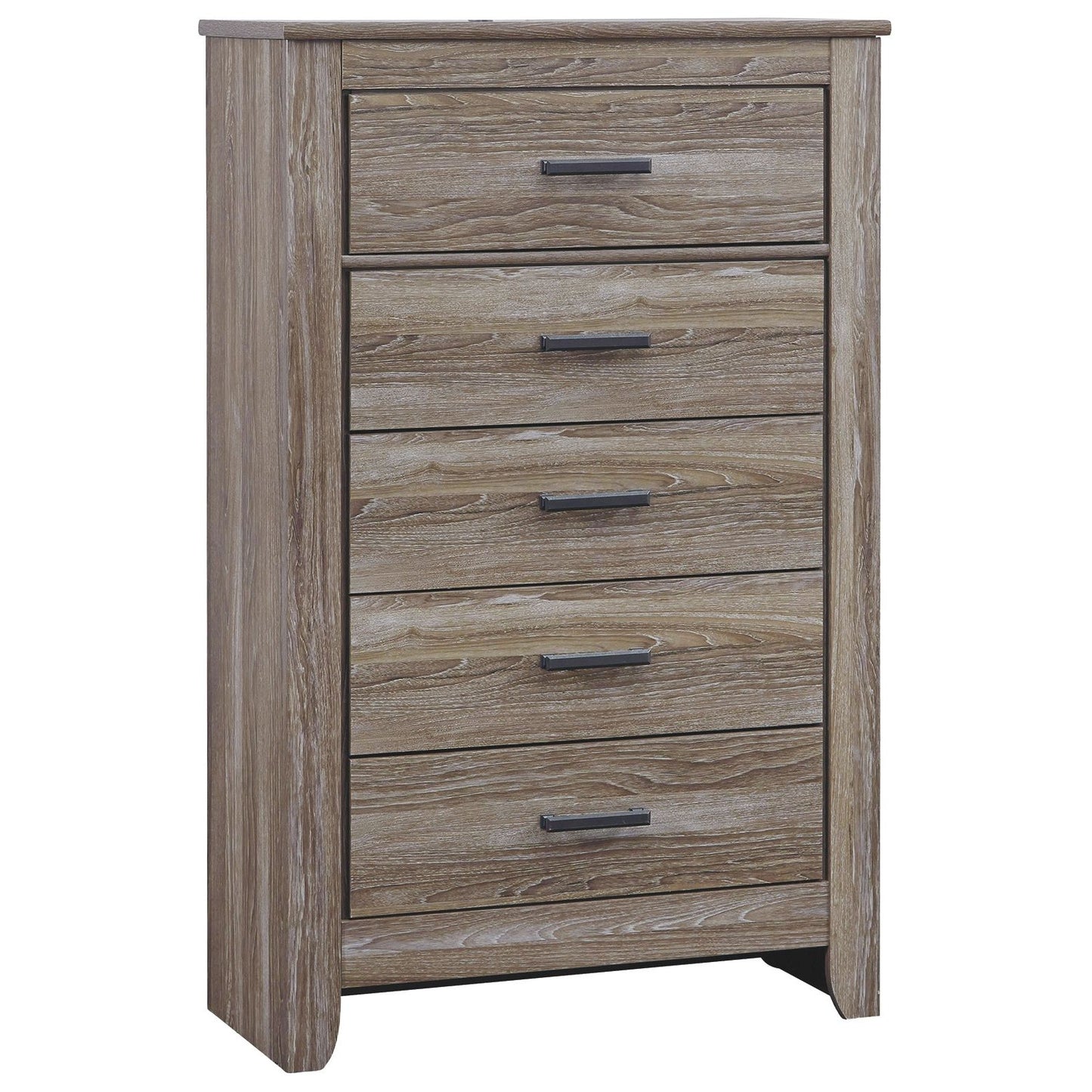 Zelen - Warm Gray - Five Drawer Chest