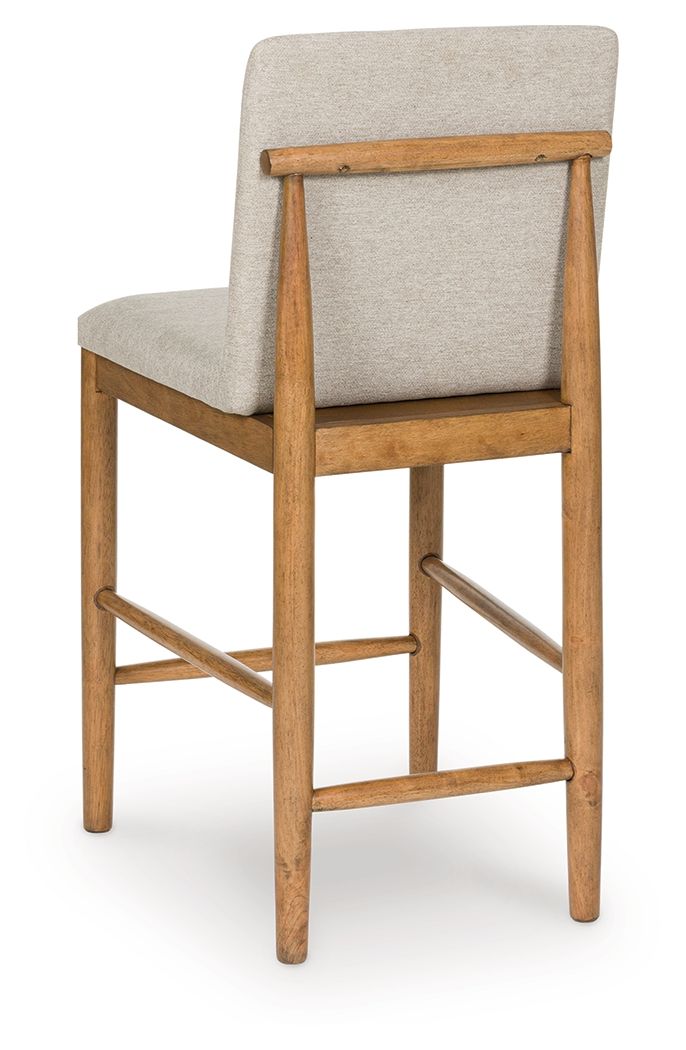 Isanti - Light Brown - Upholstered Barstool (Set of 2)