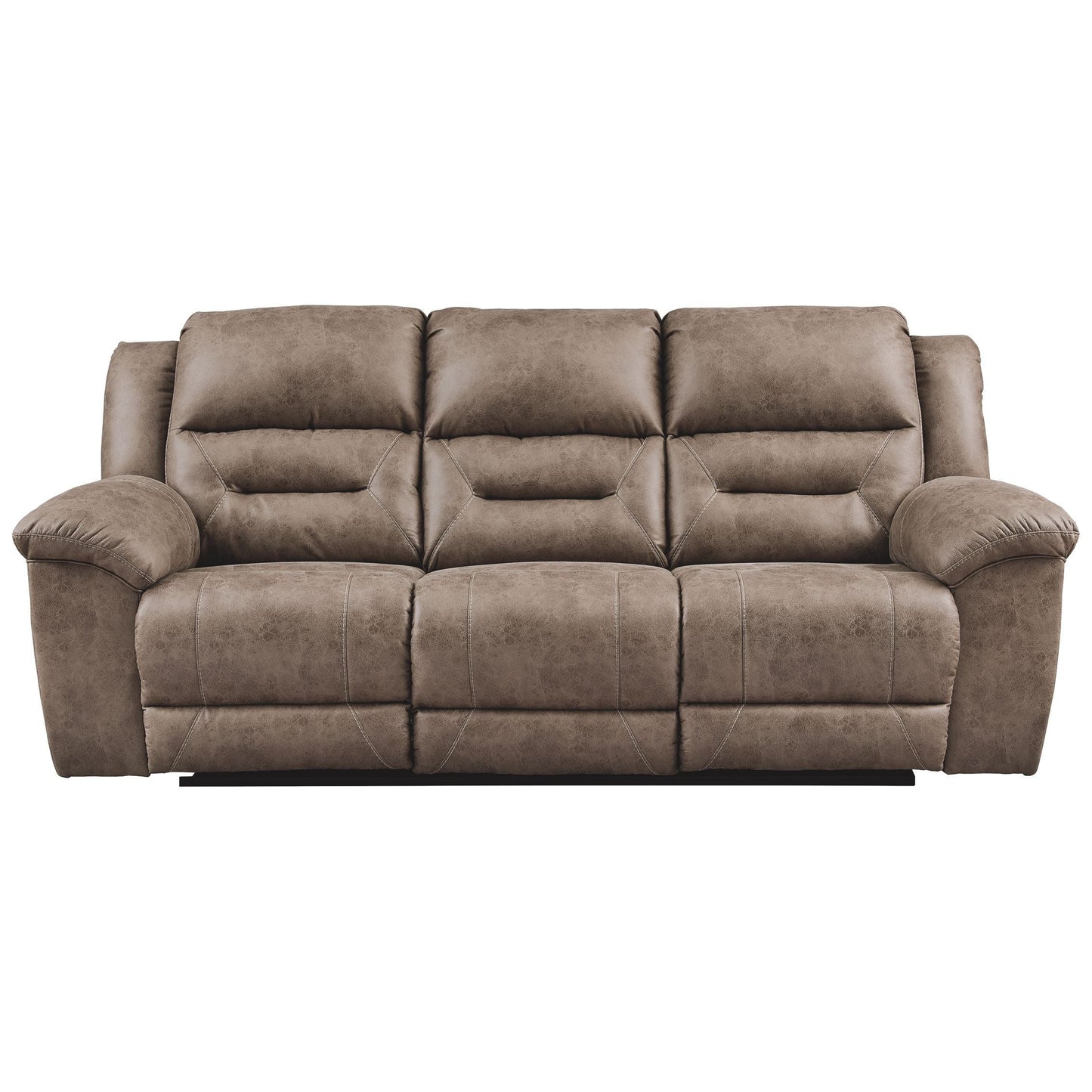 Stoneland - Fossil - Power Reclining Sofa - Faux Leather