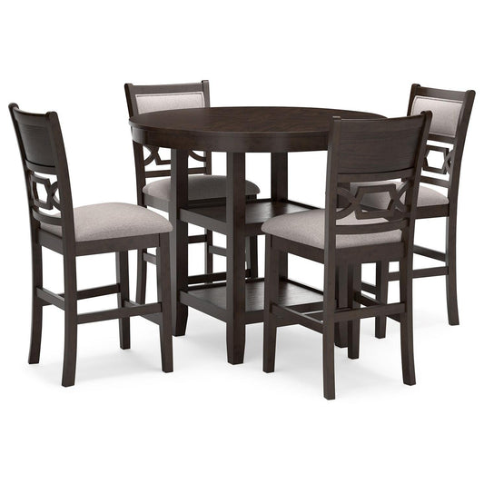 Langwest - Brown - Dining Room Counter Table Set (Set of 5)