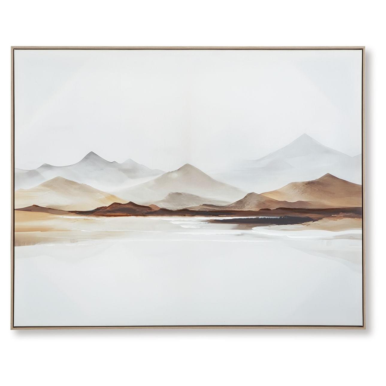 Karalen - White / Gray / Brown - Wall Art