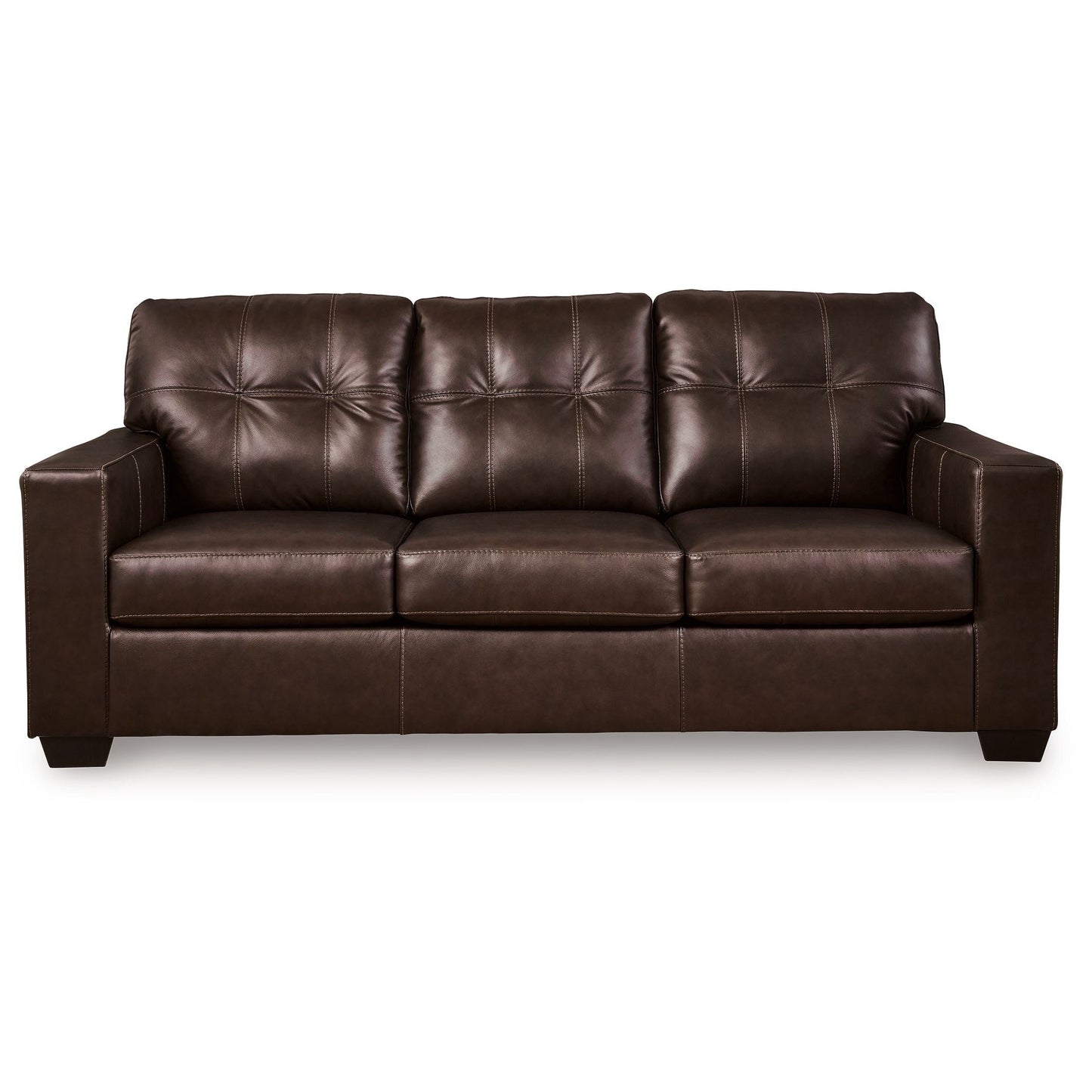 Santorine - Dark Brown - Sofa - Leather Match