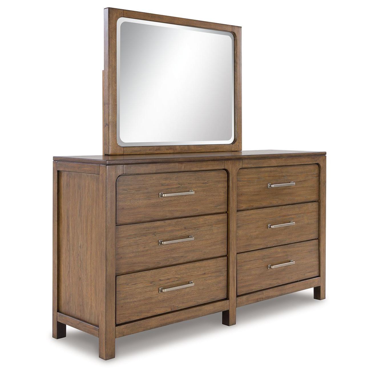 Cabalynn - Light Brown - Dresser And Mirror
