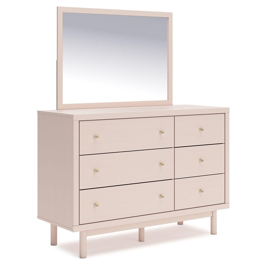 Wistenpine - Blush - Dresser And Mirror