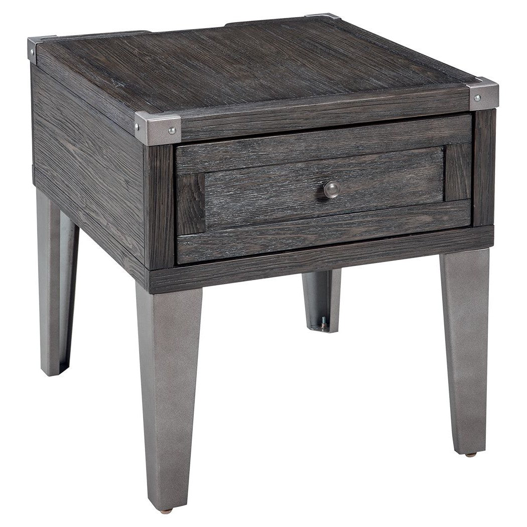 Todoe - Dark Gray - Rectangular End Table