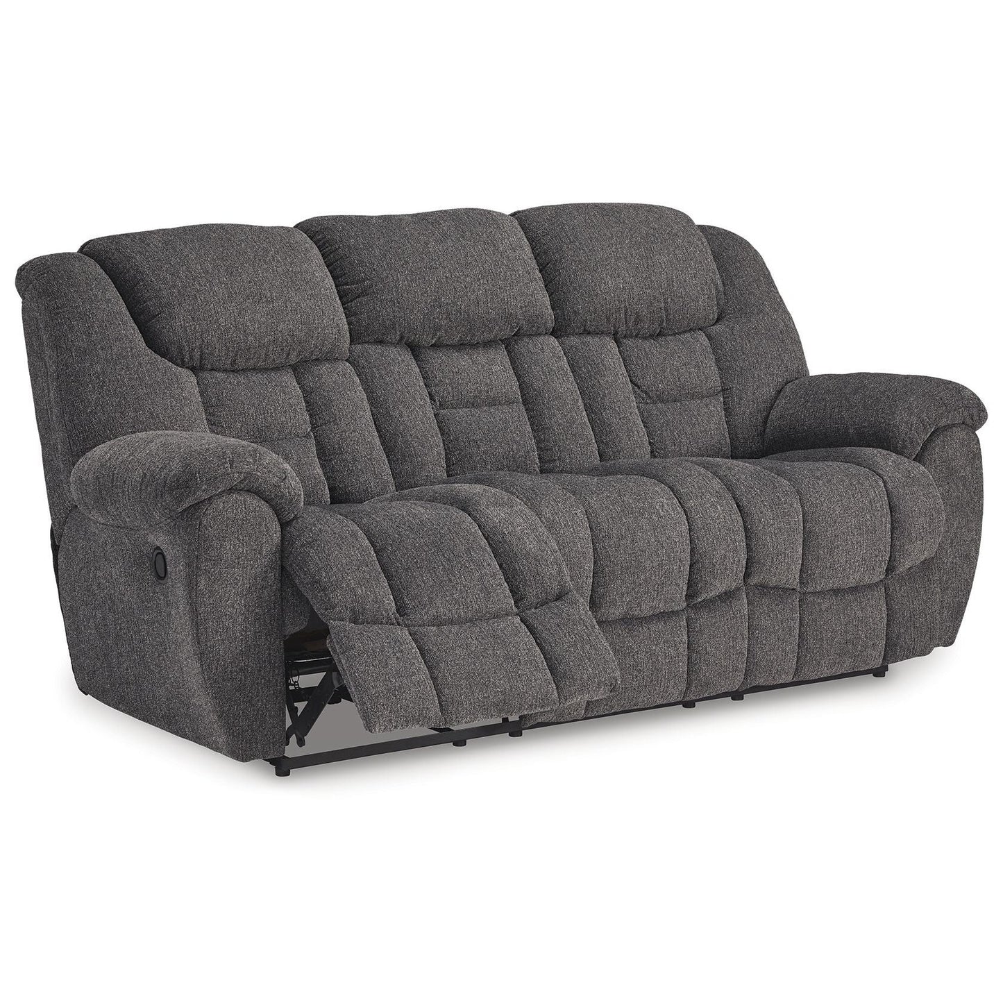 Foreside - Charcoal - Reclining Sofa - Fabric