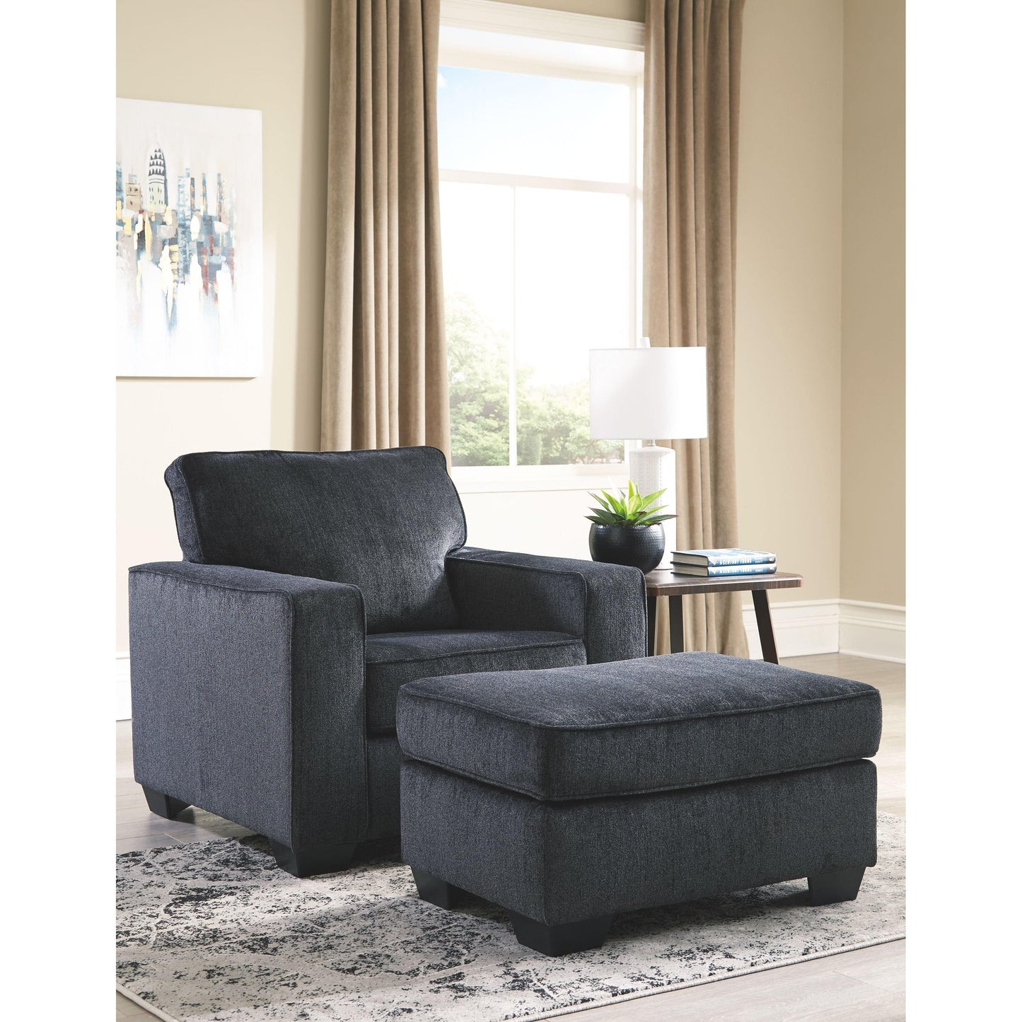 Altari - Chair With Ottoman